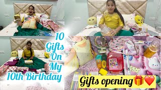 10 GIFTS On My 10th BIRTHDAY🎁Gifts Opening🎁💓Surprise Gifts🤩trending youtube video trendingvideo [upl. by Whitcher202]