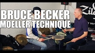 Bruce Becker  Moeller Technique drum lesson [upl. by Annoyik]