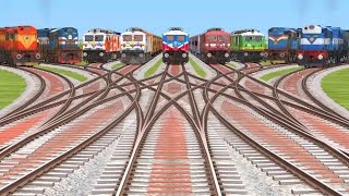 indian railway station track locomotive village ground bumpy simulator classic world game review [upl. by Nodyroc]