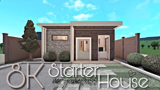 BLOXBURG 8K STARTER HOUSE  NOGAMEPASS [upl. by Seaman]