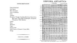 Ralph Vaughan Williams  Sinfonia Antartica with score [upl. by Silma]