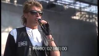 Johnny Hallyday répétitions BICENTENAIRE Tour Eiffel 1989 Extraits [upl. by Yenial212]