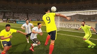 Colombia vs Argentina Copa Mundial Rusia 2018 de FIFA Eliminatorias  FIFA 17 Simulacion [upl. by Brinkema]