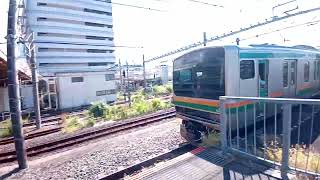 E231系1000番台K04編成大船駅4番線発車シーン [upl. by Dilisio]