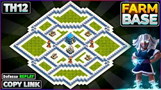 NEW TH12 BASE  BEST FARMINGTROPHY Base Design for TOWN HALL 12  Clash of Clans [upl. by Caddaric800]