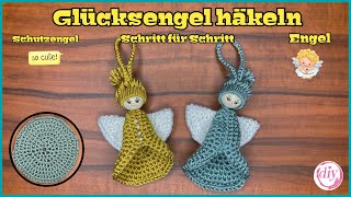 GlücksengelSchutzengel häkeln  Schritt für Schritt  Kreis häkeln  Häkelanleitung  Tutorial [upl. by Rihsab]