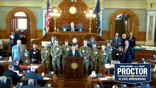 Leavenworth High School JROTC Raiders Recognized at State House [upl. by Seldan625]