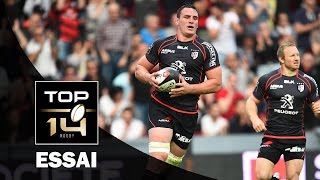 Lessai de Louis Picamoles  TOP 14  Toulouse  Brive  J24  Saison 201415 [upl. by Ettenil]