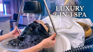 ASMR I FOUND AQUA THERAPY HEAD SPA 3 HOURS AWAY FROM TOKYO [upl. by Nas904]