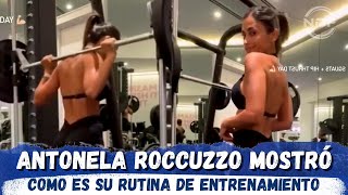 Antonela Roccuzzo mostró como entrena día a día en el gimnasio [upl. by Neelloj]