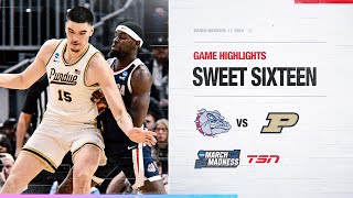 NCAA Mens March Madness Highlights 5 Gonzaga vs 1 Purdue [upl. by Abagael]