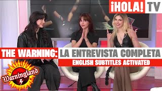 Entrevista a The Warning en la Hora Hola de HolaTV ENGLISH SUBTITLES ACTIVATED [upl. by Notsa495]