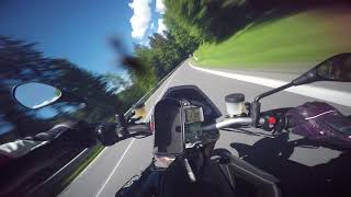 RAW  Aprilia Dorsoduro 1200  Onboard  Fast round [upl. by Torrey]