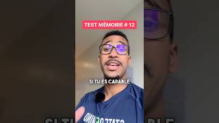 TEST MÉMOIRE  12 🧠 Peux tu retenir ces 5 mots 👀 mémoire cerveau astuces productivité [upl. by Eintirb]