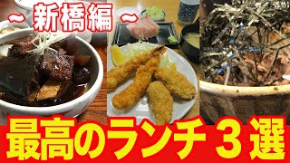 【新橋ランチ3選】最高すぎて絶対に午後の仕事がうまくいくランチ【行列必至】 [upl. by Amis]