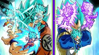 Pack de sprites duales Pack de sprites de goku y vegeta super saiyan blue Swl remaster [upl. by Nref631]