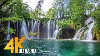 4K Plitvice Lakes  Crystal Waters of Croatian Lakes  Ultra HD Relaxation Video [upl. by Neyud]