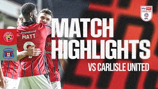 Walsall v Carlisle United Highlights [upl. by Mian411]