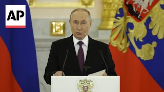 Putin receives credentials of new foreign ambassadors posted to Moscow [upl. by Pansy]