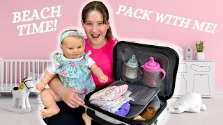 PACKING FOR MY REBORN TODDLER  WERE GOING ON A BEACH HOLIDAY [upl. by Ferna]