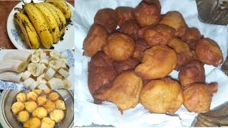 Mauritian Cuisine Banana fritters Recipe  Recette Gateau Banane Mauricien 🍌 [upl. by Waxler]