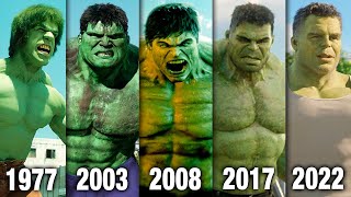 Evolution of Hulk in Movies amp TV 19772022 [upl. by Winnifred]