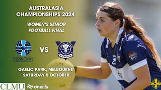 Australasia Championships 2024  Womens Senior Football Final [upl. by Ateuqahs]