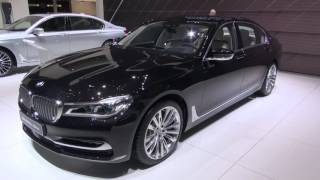 BMW M760Li Elegance more discreet elegant version of the M760Li at Geneva Salon 2016 [upl. by Anaela]