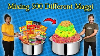 Mixing 500 Different Maggie  Shocking Experiment  Hungry Birds [upl. by Opportuna]