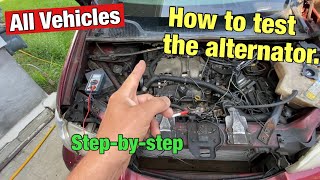 How to test an alternator Stepbystep [upl. by Seilenna]