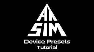 ATSRHub  Device Presets  Tutorial [upl. by Justin]