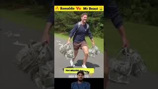 Ronaldo vs Mr beats 🥶🤯ronaldo shorts soccer shots subscribe mrbeast viralvideo football [upl. by Jeremie]