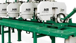 HR500 Horizontal Resaw in Action  WoodMizer [upl. by Knobloch]