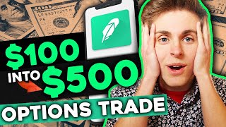 Turning 100 Into 500 in the Stock Market  Options Trading on Robinhood [upl. by Nwahsad121]