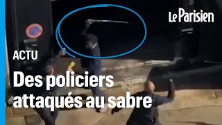 Lorient  un loueur de voitures de luxe attaque trois policiers au sabre [upl. by Kaslik]