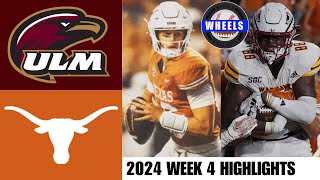 1 Texas vs ULM Arch Manning 1st Start  Full Game Highlights  2024 College Football Highlights [upl. by Elisee]