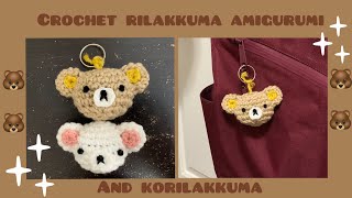 Crochet rilakkuma and korilakkuma amigurumi [upl. by Abbott]