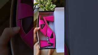 Pink trendy heels 👠 outryt ajio haul [upl. by Hyacinthe]