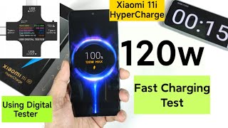 Xiaomi 11i HyperCharge 120w Charging Test Using Digital Tester 🔥🔥🔥 [upl. by Atarman]