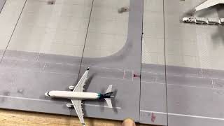 1400 scale Model Airport level up taxiing test [upl. by Lamaj716]