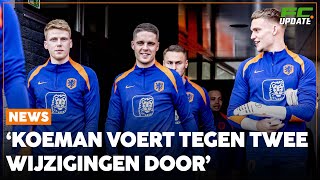 Vermoedelijke opstelling Oranje Koeman voert tegen Roemenië twee wijzigingen door FCUpdate EK News [upl. by Megan995]