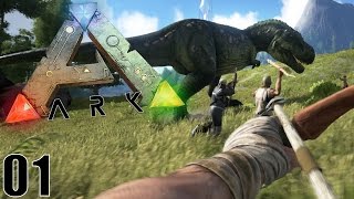 BIENVENUE CHEZ LES DINOSAURES   ARK Survival Evolved  Ep1 [upl. by Nitaf]