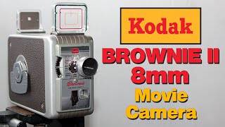 Kodak Brownie Model II 8mm Movie Camera  Overview  Loading [upl. by Meela259]