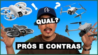 Comparativo DJI NEO Mini 4 Air 3 e Avata 2 Qual deles escolher [upl. by Gaudet]