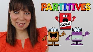 🥤 CONTENEDORES Y ENVASES DE COMIDA EN INGLES 🍕 LOS ALIMENTOS EN INGLES Y ESPAÑOL 🍿 PARTITIVES [upl. by Reemas673]