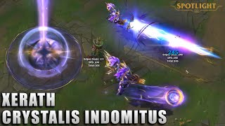 Xerath Crystalis Indomitus Skin Spotlight PREVIA [upl. by Alletneuq830]