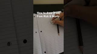 Drawing Rick from RickampMorty [upl. by Nylkcaj]