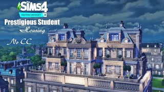 Prestigious STUDENT Housing • Dorm  Discover University  No CC  THE SIMS 4 [upl. by Ominoreg924]