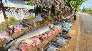 Wow Rural Village Beautiful Street Fish Markets Hard Day In Life Of Villagers [upl. by Ynneb]