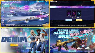 KELLY SHOW WINTERLAND AURORA SPECIAL INTERFACE ACTIVITY  NEW FADED WHEEL EVENT  FREE FIRE [upl. by Nirok]